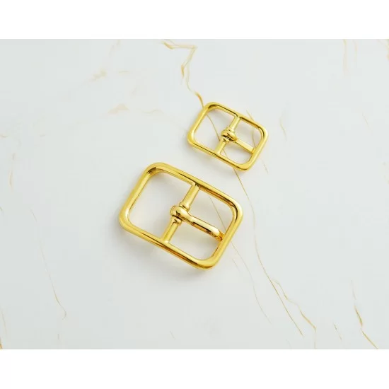 stainless steel, fixed pin strap buckle